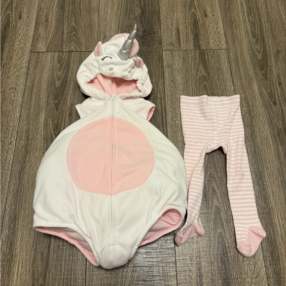 Carter's Unicorn Halloween Costume Zip Up Bubble Body Baby 18 Months Comfy EUC - Picture 2 of 6